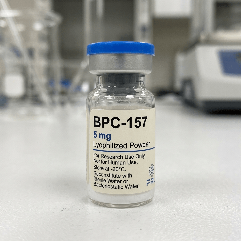 BPC-157 labeled vial
